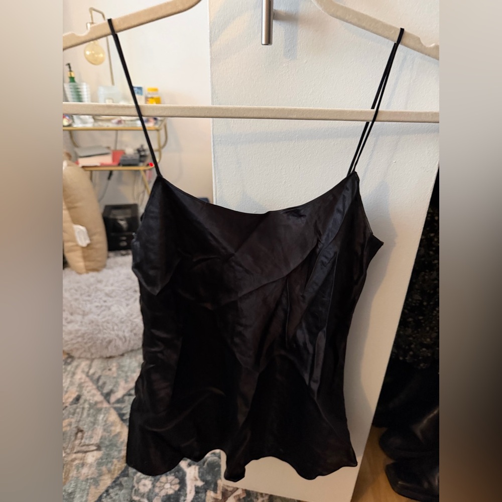 Vince satin tank top